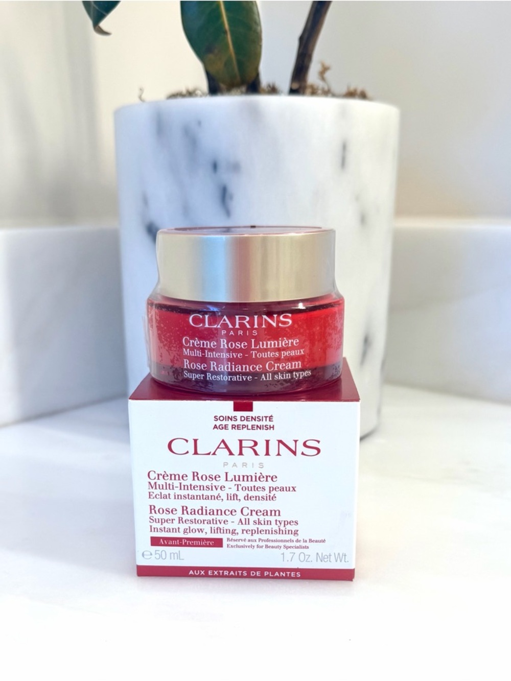 Clarins Rose Radiance Cream 1.7oz New in Box Sealed